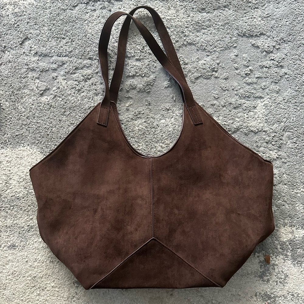 a new day Dark Brown Tote Bag